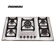 household LPG/NG built in sabaf 5 burner gas hob